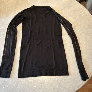 Lululemon Swiftly Tech Long Sleeve Shirt Hip Length Black Reflective 4